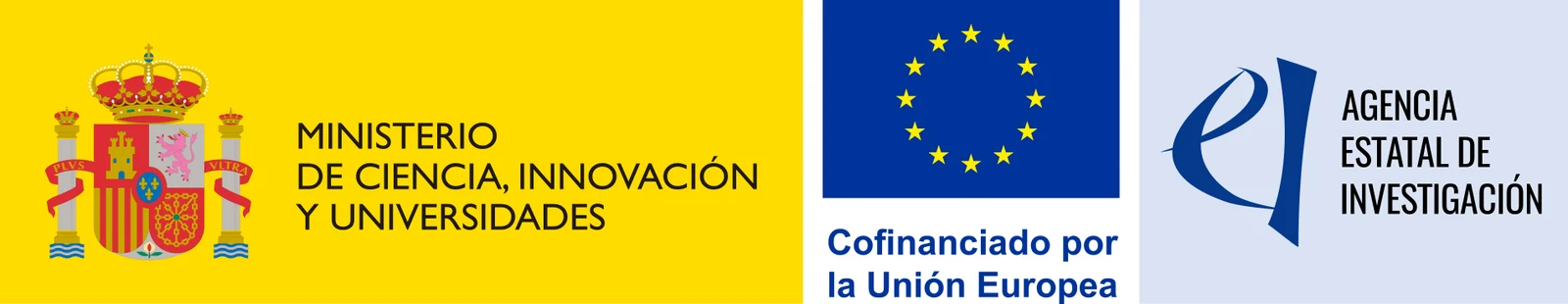Logotipos del Ministerio de Ciencia, Innovación y Universidades; de la Unión Europea, con el lema «Cofinanciado por la Unión Europea»; y de la Agencia Estatal de Investigación. Proyecto PID2022-141706NB-C22 financiado por MICIU/AEI/10.13039/501100011033 y por FEDER, UE.